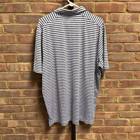 Nike Golf Men’s Lavender Striped Dri Fit French Lick Polo Shirt Size XL - Picture 5 of 6